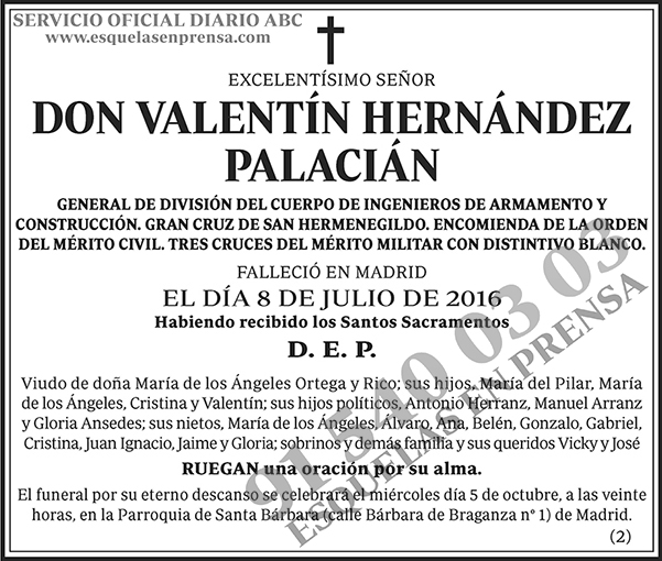 Valentín Hernández Palacián